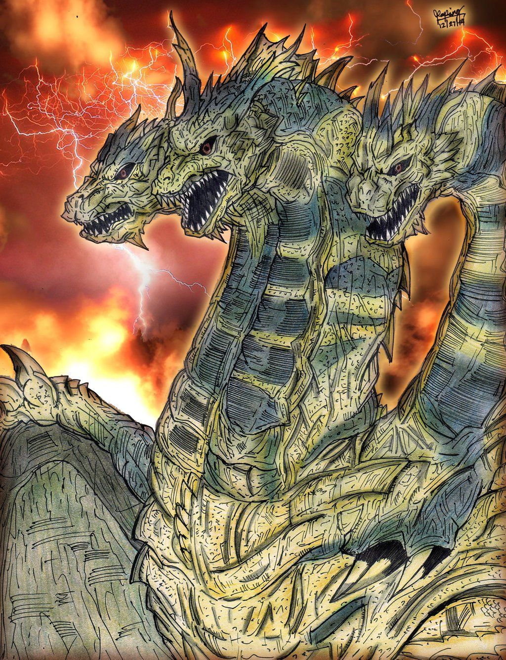 Monster X / Keizer Ghidorah  Wikizilla, the kaiju encyclopedia