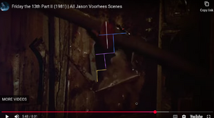 Jason break door with axe
