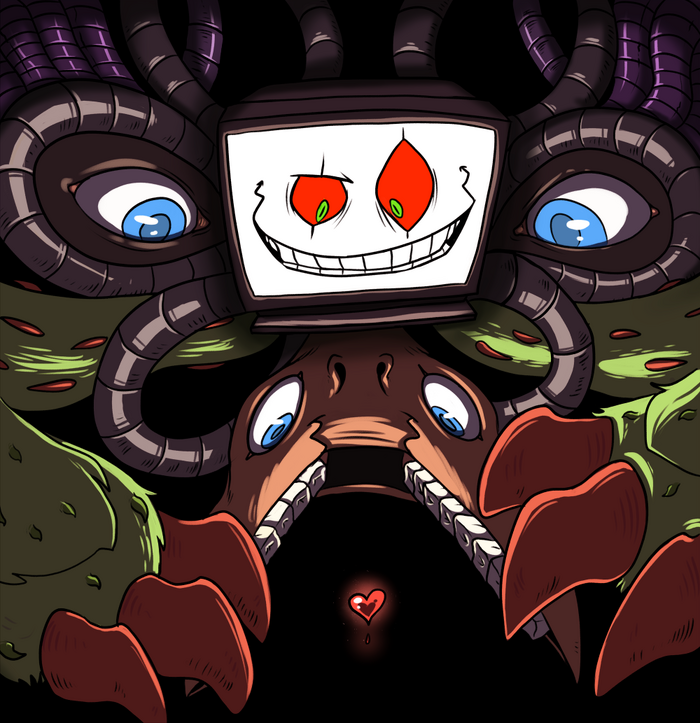 Random Omega Flowey Face by Willjago on DeviantArt