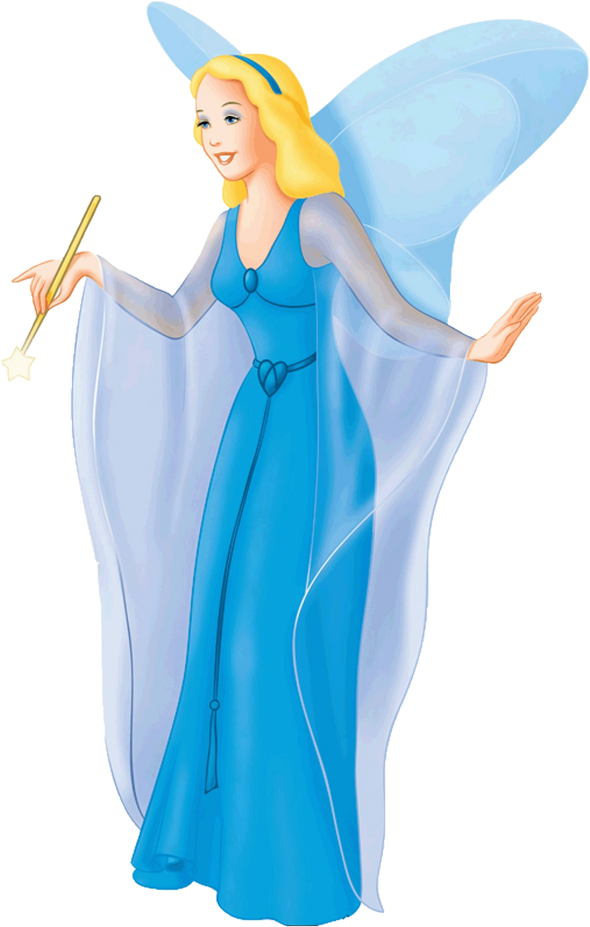 vacation beach dress Shrek 2 Fairy Godmother Women Blue Dress Cosplay Costume Outfits Hallo –  TrendsinCosplay main image 1