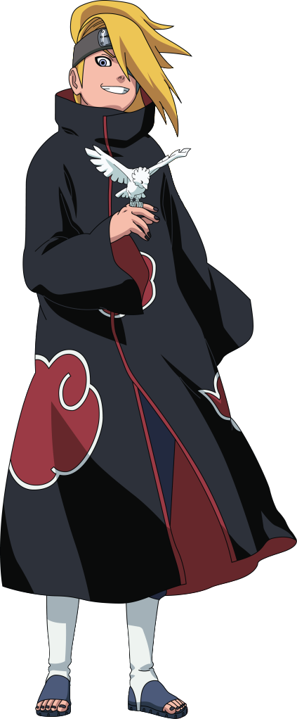 Naruto Shippuden, Deidara (Akatsuki), Naruto character illustration  transparent background PNG clipart