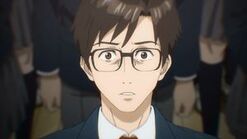 Shinichi at age 16, before fusing with Migi