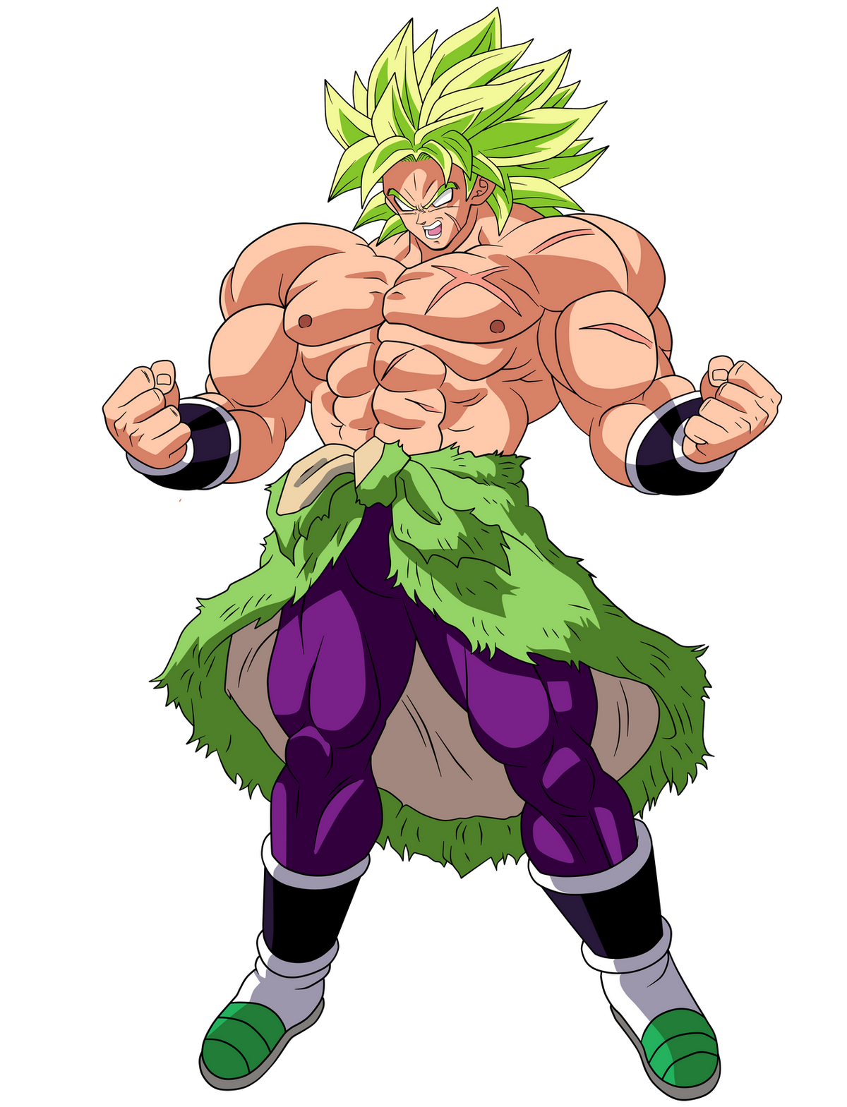 Super Saiyan 5 Broly, For PNG format with transparent backg…