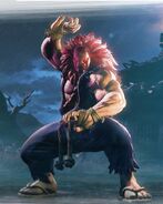 Akuma's final design in Street Fighter V