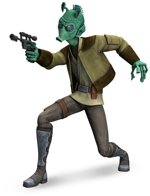 Greedo was a bounty hunter that were hired by Jabba The Hutt to capture Han...