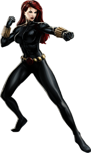 Made an original character inspired by Black Widow, Lady Punisher