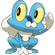 Froakie, Greninja's unevolved form.