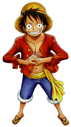 Monkey D. Luffy, the Captain of the Straw Hat Pirates