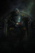 Boba Fett in the throne (Poster)