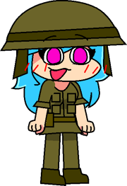 Soldier Sky WIth Mouth Open