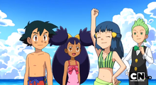 Dawn, Iris, and Ash at the Beach