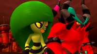 Zeena and Zavok in Lava Mountain