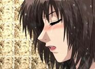 Misako pleasuring herself.