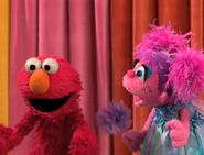 The shader of elmo reverts towards the end of the video.