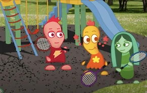 Shirin meets Otto and Victor, who's hiding under the dirt pic