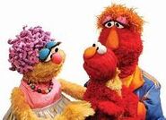 Elmo with his parents