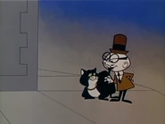 "Well hello kitty! Oh nice kitty! You hungry?"