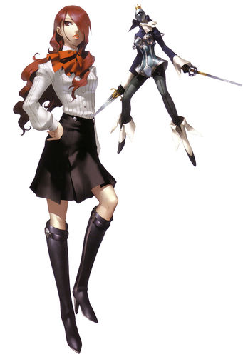 kirijou mitsuru and artemisia (persona and 2 more) drawn by c-brown