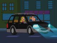 Stan and Francine in their black Ford Explorer.