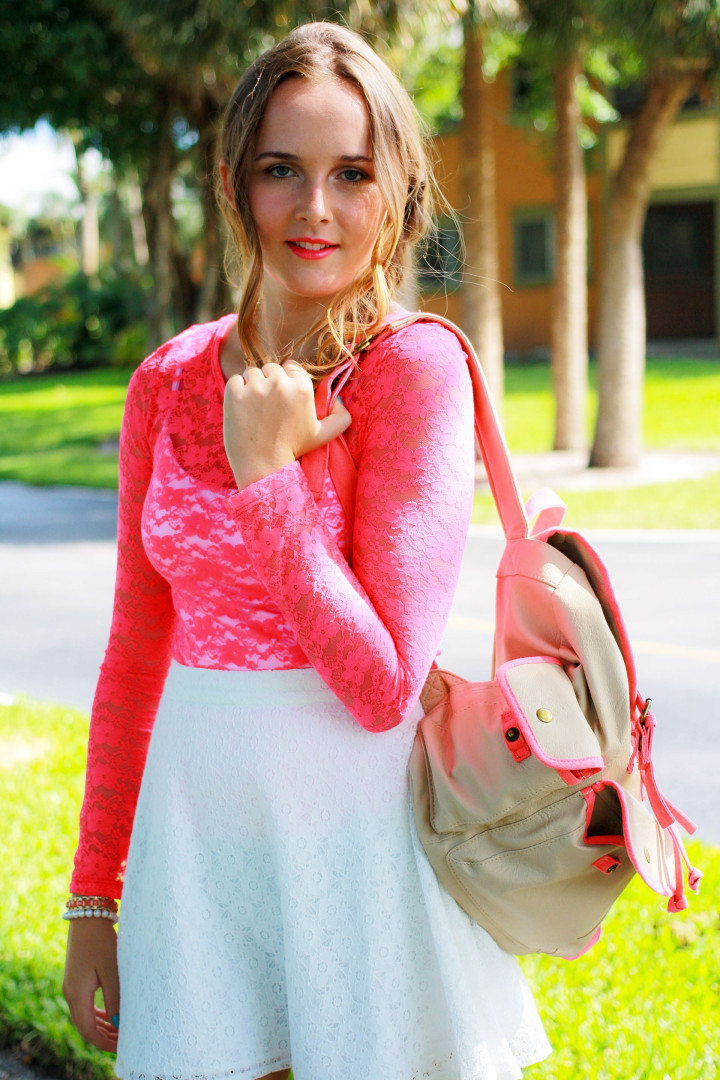 pink girly girl fashion