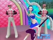 Pudding interrupts Ulala again, this time for a guitar battle.