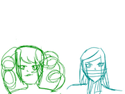 A fanart of grusha and sylvi
