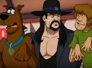 The Undertaker with Scooby-Doo and Shaggy Rogers