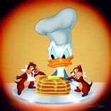 Donald Chipmunks Pancakes