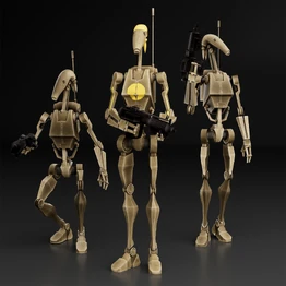Three B1 Battle Droids