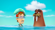 PAW Patrol Wally the Walrus and Cap'n Turbot