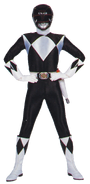 Zack as the Black Mighty Morphin Ranger