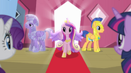 Flash next to Princess Cadance and another royal guard