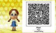 Pippi Longstocking Mii Tomodachi Life QR