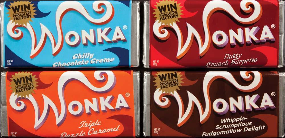 Willy Wonka Mini Candy Bars