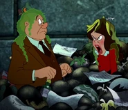 Veruca and Henry in the garbage