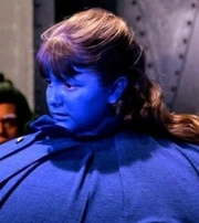 Violet in her blueberry form.