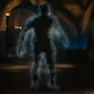 The negative space being