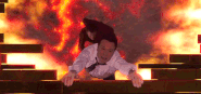 Harry and Hunter falling into the supposed Underworld