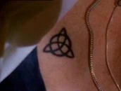 Serena Fredrick's tattoo, noted by officers at her murder. ("Something Wicca This Way Comes")