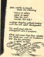 Scan of the page from the real Book of Shadows.