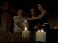 The Charmed Ones casting the Summoning Spell.