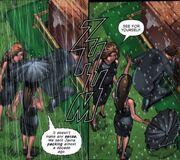 Piper freezes Brittany's funeral even the rain