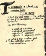 Scan of the page from the real Book of Shadows.