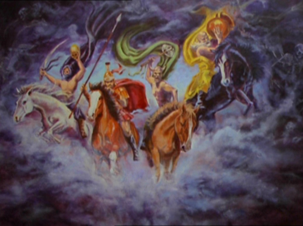 names of the four horsemen of the apocalypse and their horses