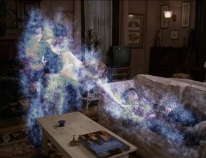 Paige orbing in Piper, Phoebe and Derek.