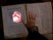 The entry on the Ronyx Crystal created by Gideon.