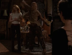 The Manticore using Super Strength whilst hitting Paige.