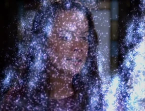 Paige orbing out with Piper and Phoebe.