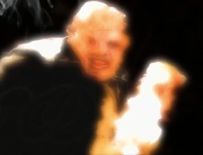 The Beast shimmering out.