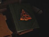 The symbol is notably on the cover of the Book of Shadows.